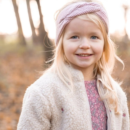 Little Dutch Baby Haarbandje Gebreid Velvet Rose koop je bij Babywinkel