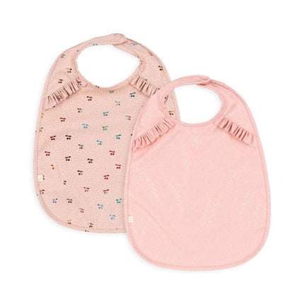 Konges Slojd Slabbetje Frill Cherry Sparkle 2St koop je bij Babywinkel