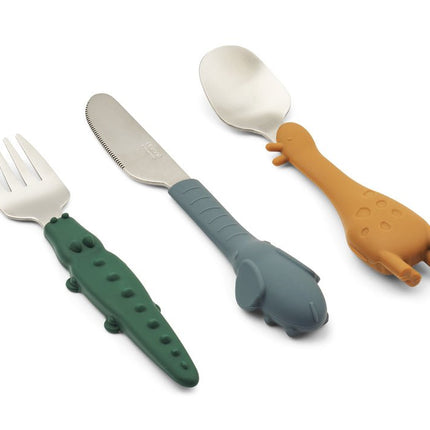 Liewood Baby Bestekset Tove All Together Golden Caramel koop je bij Babywinkel