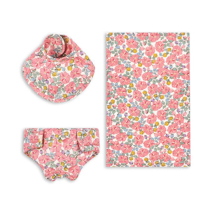<tc>Konges Slojd</tc> Vêtements de poupée Rose Anglaise 3 pièces