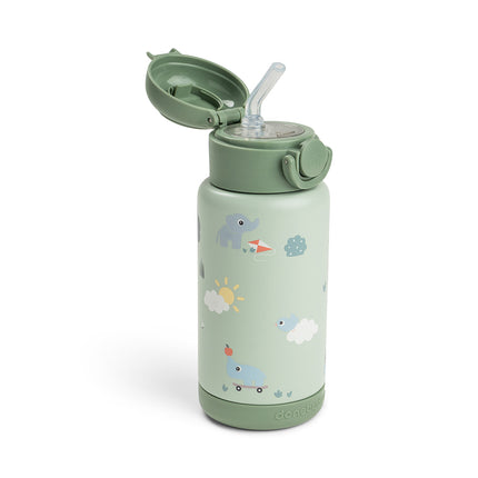 <tc>Done by Deer</tc> Bouteille à paille Thermos Playground Green 340 ml