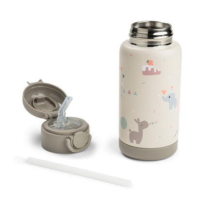<tc>Done by Deer</tc> Bouteille à paille Thermos Celebration Sand 340 ml