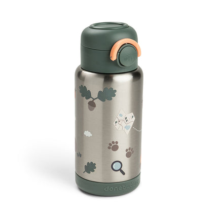 <tc>Done by Deer</tc> Bouteille isotherme à paille Tiny Trails Green 340 ml