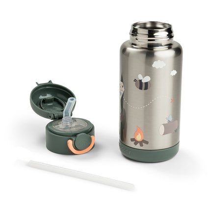 <tc>Done by Deer</tc> Bouteille isotherme à paille Tiny Trails Green 340 ml