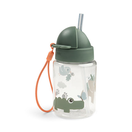 <tc>Done By Deer</tc> Gobelet à paille Tiny Trails Green 280 ml