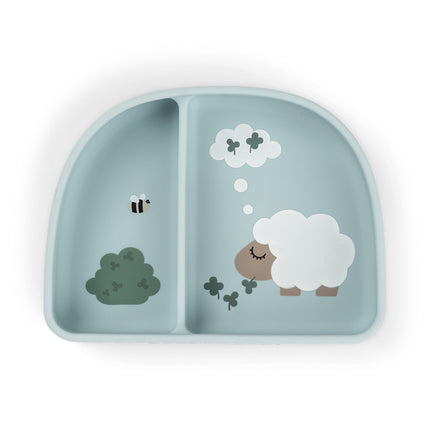 <tc>Done By Deer</tc> &SBoîte à compartiments Sticktay « Tiny Farm » bleue