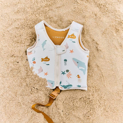 Gilet de sauvetage Liewood Dove Sea Creature / Sandy