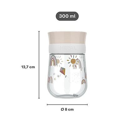 360° drinkbeker Mepal Mio 300 ml - Sunshine & Rainbow - Babywinkel - 8720294055396