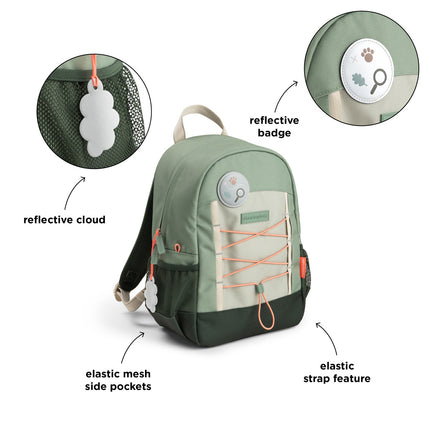 <tc>Done By Deer</tc> Sac à dos Tiny Trails Green 13 L