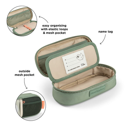 <tc>Done By Deer</tc> Trousse à crayons Tiny Trails verte