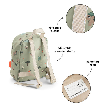 <tc>Done By Deer</tc> Petit sac à dos Tiny Trails vert 4 L