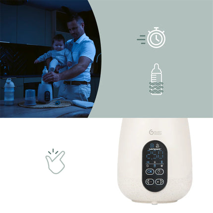 <tc>Babymoov</tc> Chauffe-biberon et stérilisateur NutriSmart+ Mineral Beige