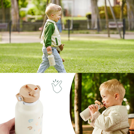 <tc>Babymoov</tc> Gourde isotherme en acier inoxydable Little Explorer, couleur ivoire
