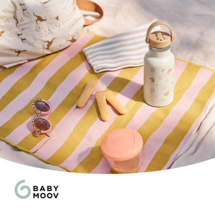 <tc>Babymoov</tc> Gourde isotherme en acier inoxydable Little Explorer, couleur ivoire