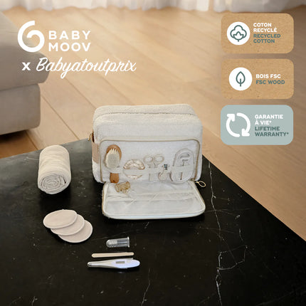 <tc>Babymoov</tc> x @babyatoutprix Trousse de toilette pour bébé Curl White
