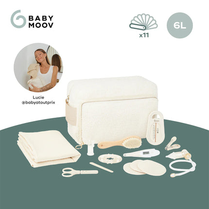 <tc>Babymoov</tc> x @babyatoutprix Trousse de toilette pour bébé Curl White