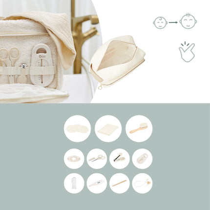 <tc>Babymoov</tc> x @babyatoutprix Trousse de toilette pour bébé Curl White