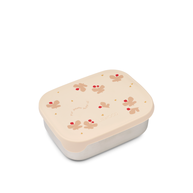 Boîte à lunch en acier inoxydable Papillon/Fleur de pommier