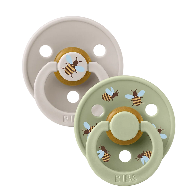 BIBS tétine Bourdon Taille 3 Mélange de champignons 2St
