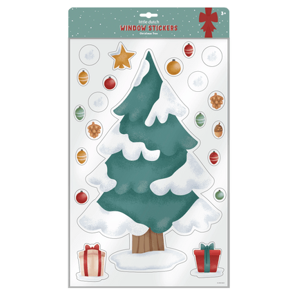 Little Dutch Raamstickers Kerstboom