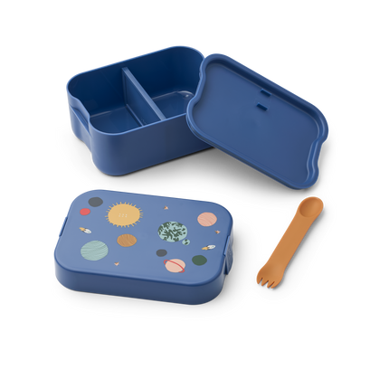 Ensemble de boîtes à lunch imprimées Chelsey Universe/Classic navy