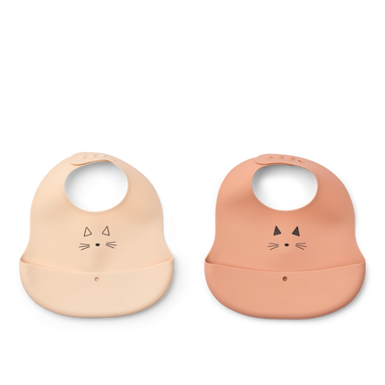 <tc>Liewood</tc> Bavoir Ember Cat Appleblossom/Tuscany rose