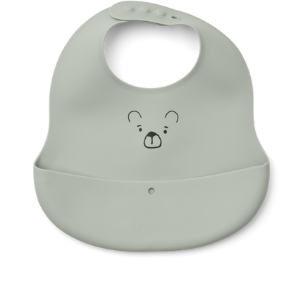 <tc>Liewood</tc> Bavoir Ember Mr Bear bleu grisé/bleu baleine