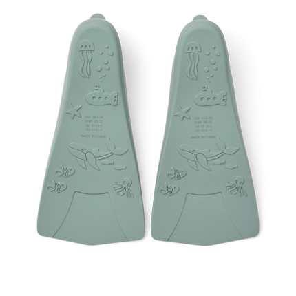Gustav Printed Flippers Sea Peppermint (Menthe poivrée)