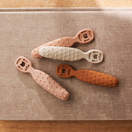 <tc>Liewood</tc> Cuillères pour bébé Caelia « Pale Tuscany » - assortiment multicolore, lot de 4