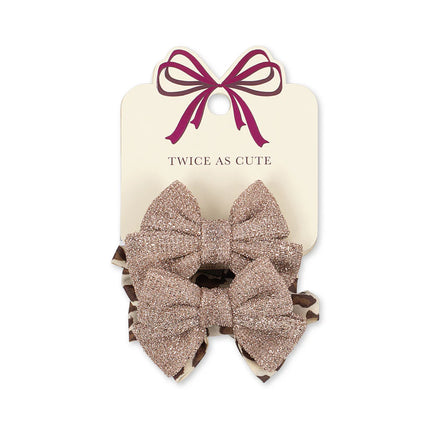 <tc>Konges Sløjd</tc> Élastiques à cheveux Leo/Rose, lot de 4