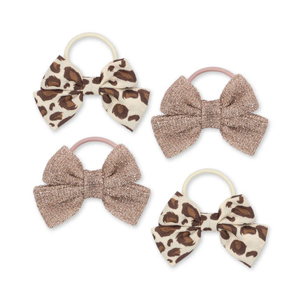 <tc>Konges Sløjd</tc> Élastiques à cheveux Leo/Rose, lot de 4