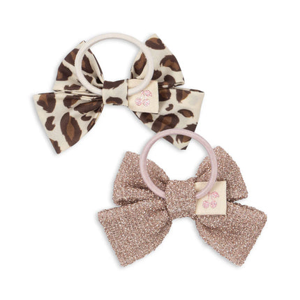 <tc>Konges Sløjd</tc> Élastiques à cheveux Leo/Rose, lot de 4