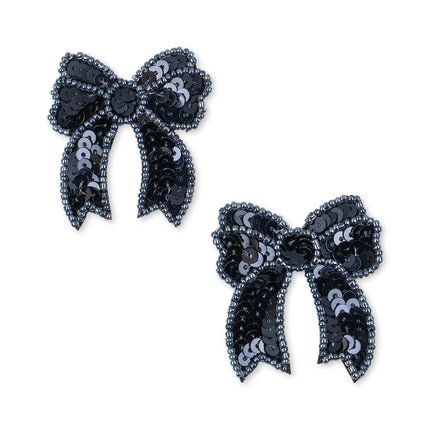 Konges Sløjd Haarspeldje Baby Sequin Bow Navy 2St