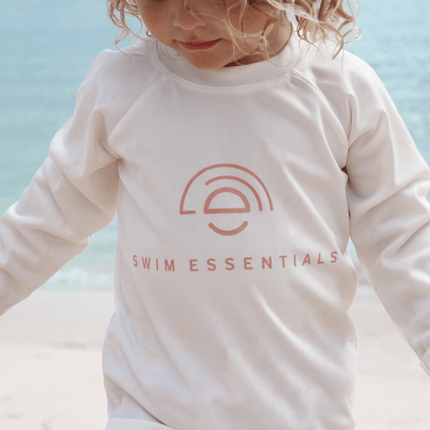 <tc>Swim Essentials</tc> T-shirt de bain à manches longues blanc Pure Tones