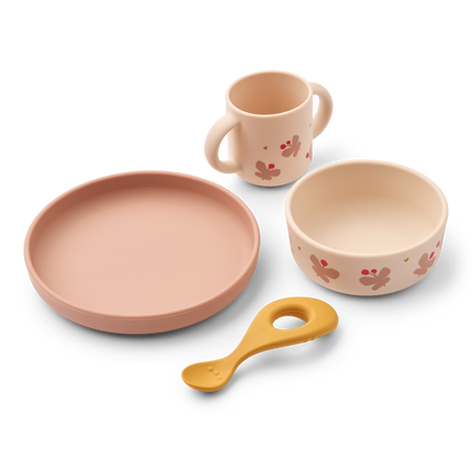 <tc>Liewood</tc> Service de table pour enfants Vivi Butterfly/Apple blossom