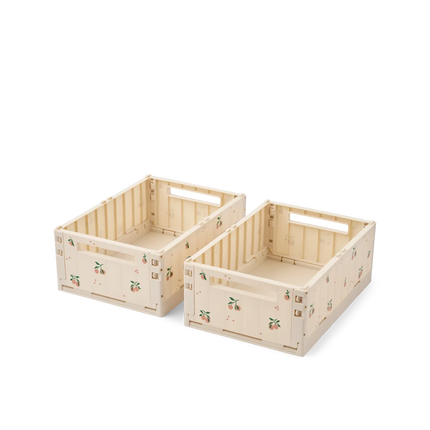 Liewood Coffret de rangement Weston Peach / Sea Shell Box M, lot de 2