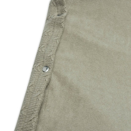 Aankleedkussenhoes 50x70cm Grain Knit - Olive Green - Babywinkel - 8717329377752