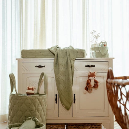 Little Dutch Aankleedkussenhoes Pure Sage koop je bij Babywinkel