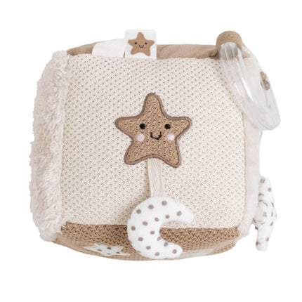 Activiteiten kubus Heaven clay/warm linen koop je bij Babywinkel