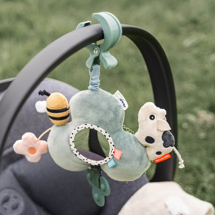 Activiteiten spiegel met clip Tiny farm Green koop je bij Babywinkel