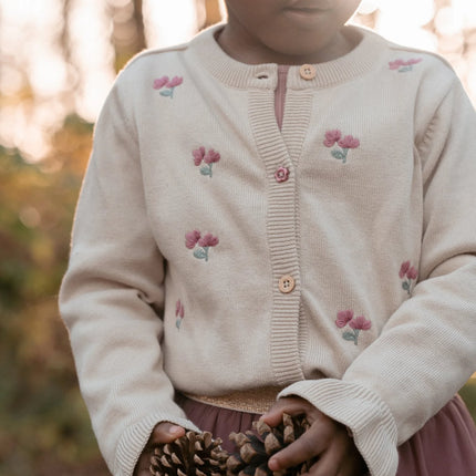 Cardigan en maille sable