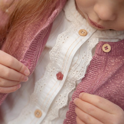 Cardigan tricoté Rouge