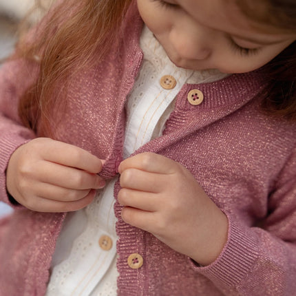 Cardigan tricoté Rouge