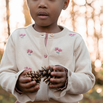 Cardigan en maille sable