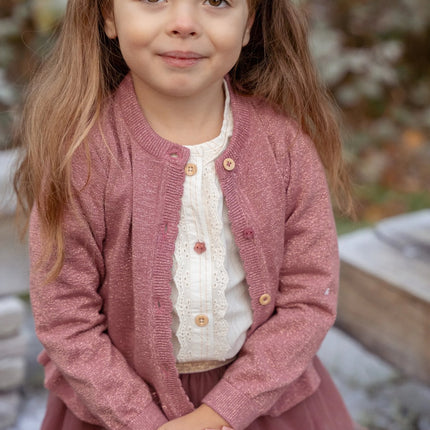 Cardigan tricoté Rouge