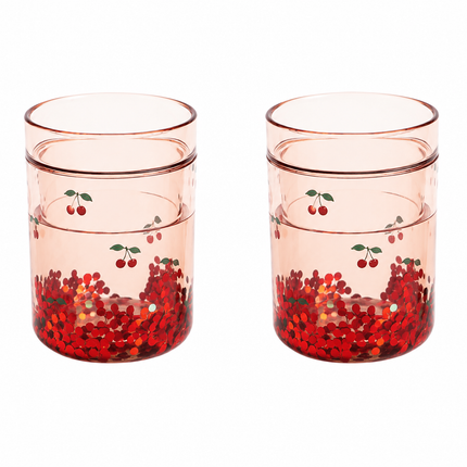 Petits gobelets Konges Sløjd Glitter Cherry
