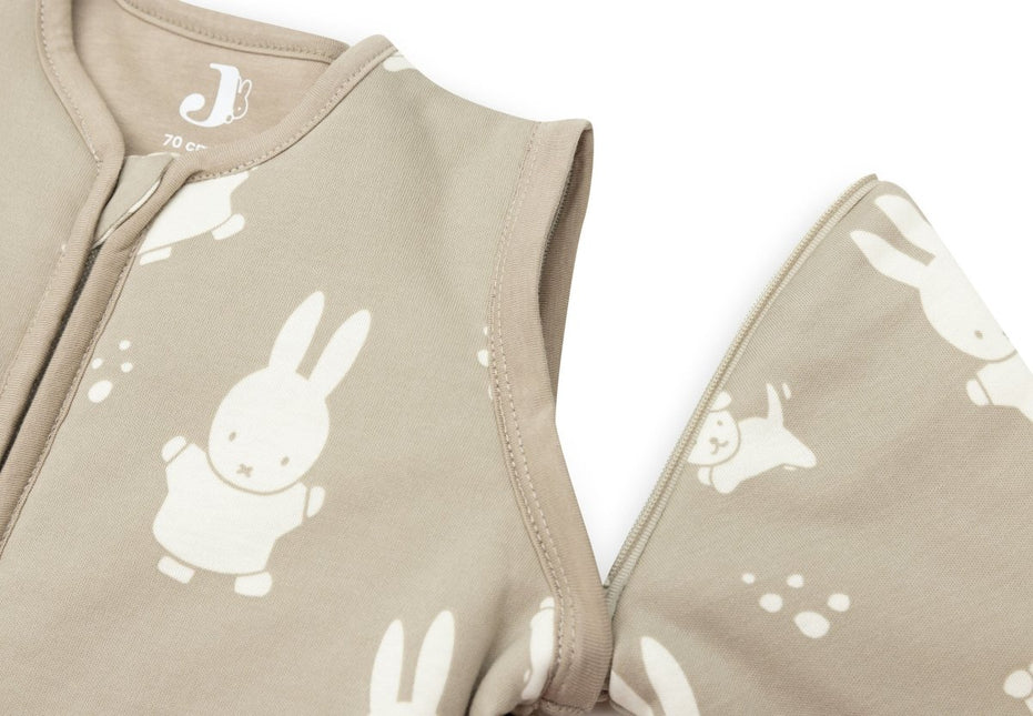 Jollein Slaapzak Baby Miffy & Snuffy Olive Green 90Cm Afritsbare Mouw koop je bij Babywinkel