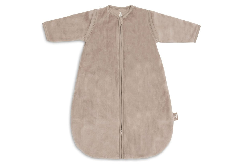Baby Slaapzak met Afritsbare Mouw Rond 60cm Velvet - Milky Coffee - Babywinkel - 8717329404212