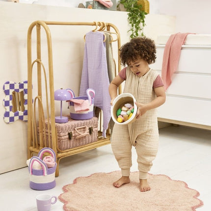 Baby zomer slaapoverall jumper pre - washed hydrofiel Uni - soft sand - Babywinkel - 4054703806243