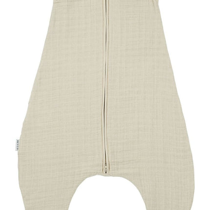 Baby zomer slaapoverall jumper pre - washed hydrofiel Uni - soft sand - Babywinkel - 4054703806243